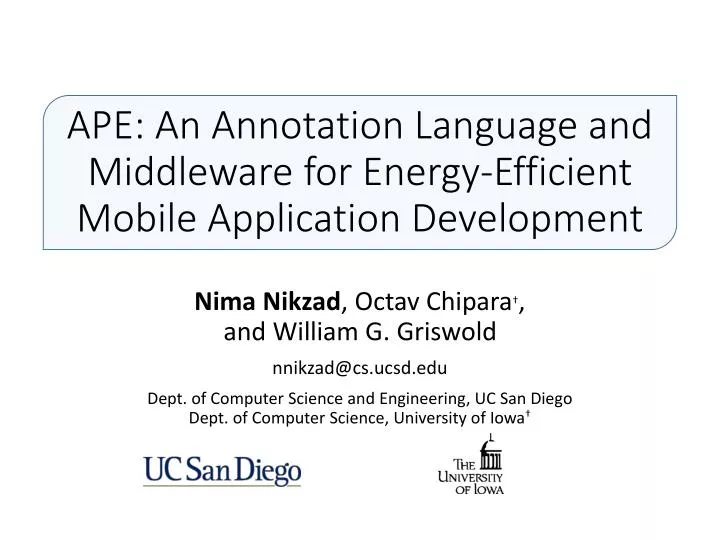ape an annotation language and middleware for energy efficient mobile application development