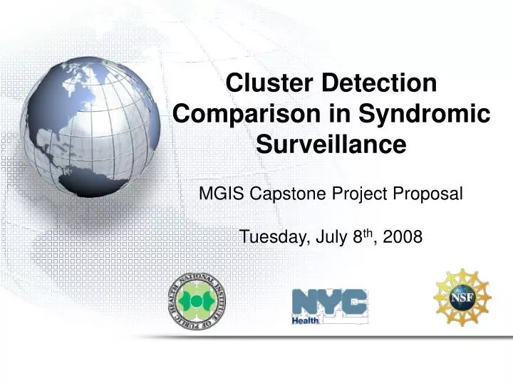 cluster detection comparison in syndromic surveillance