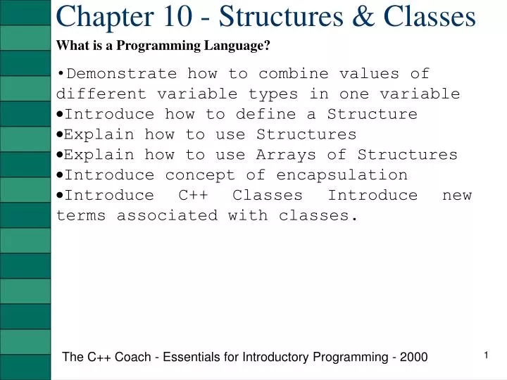 chapter 10 structures classes