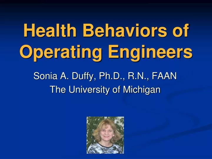 health behaviors of operating engineers