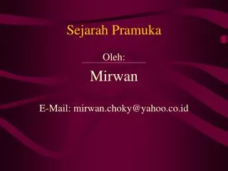 sejarah pramuka