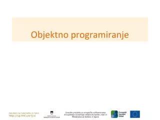 objektno programiranje