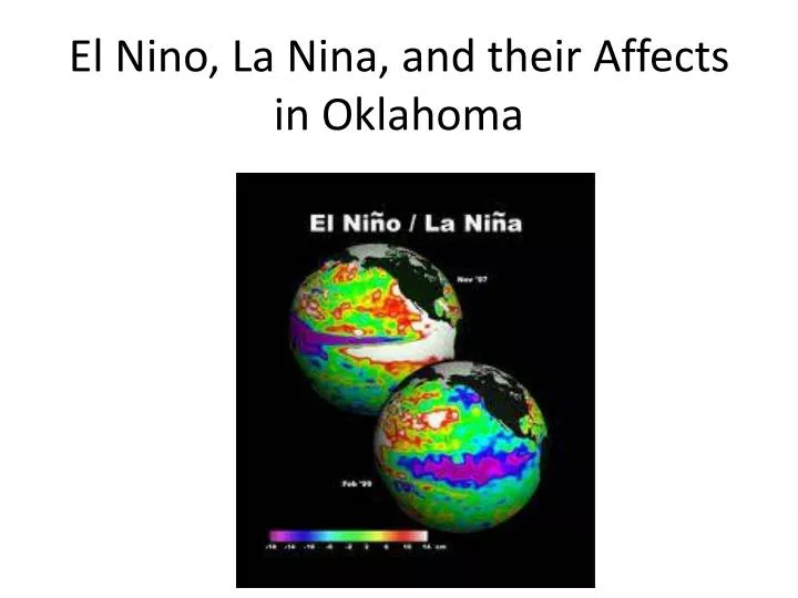 el nino la nina and their affects in oklahoma