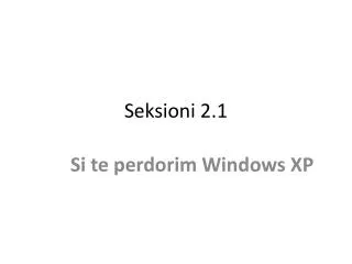 seksioni 2 1