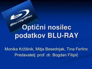 opti ni nosilec podatkov blu ray