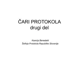 ari protokola drugi del