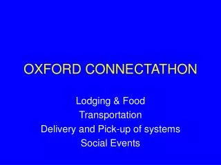 oxford connectathon