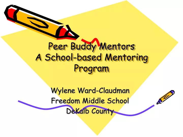 peer buddy mentors a school based mentoring program