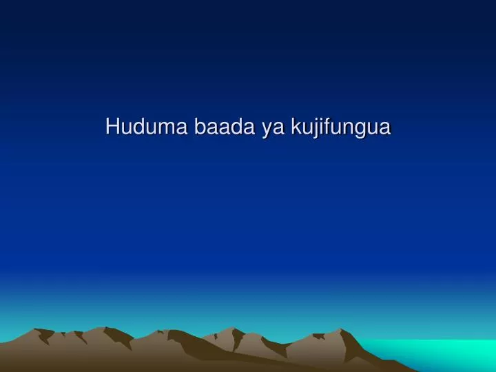 huduma baada ya kujifungua