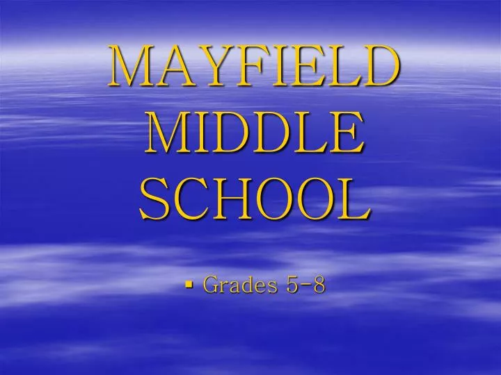 mayfield middle school