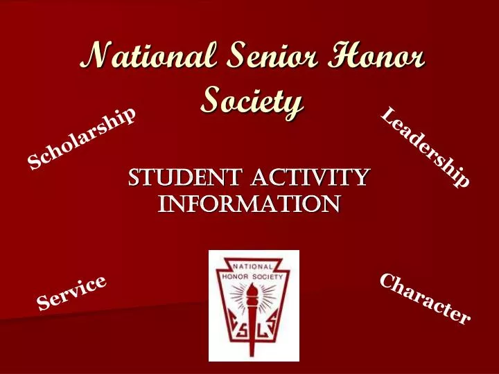 national senior honor society