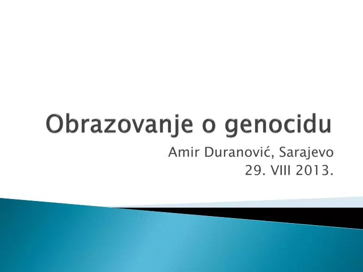 obrazovanje o genocidu