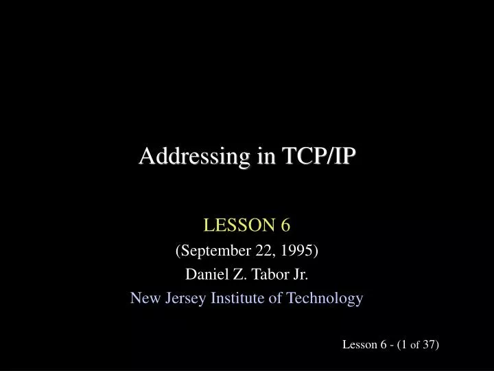 addressing in tcp ip