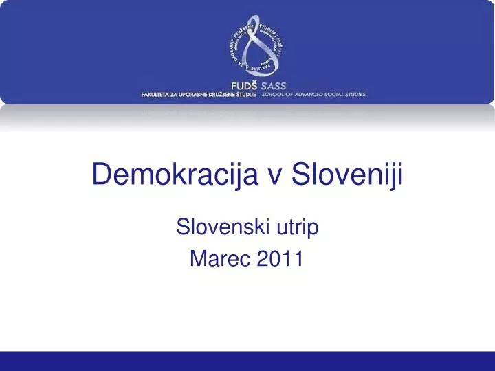 demokracija v sloveniji