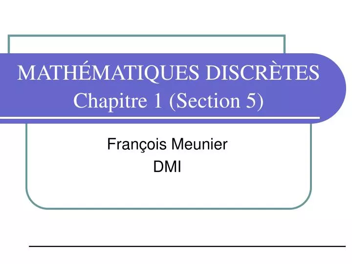 math matiques discr tes chapitre 1 section 5