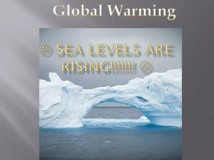sea levels are rising