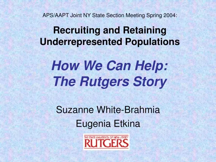 how we can help the rutgers story
