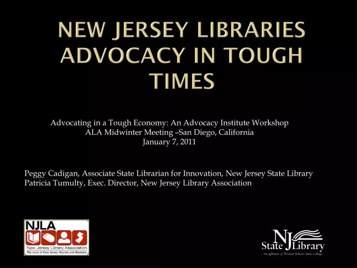 new jersey libraries advocacy in tough times