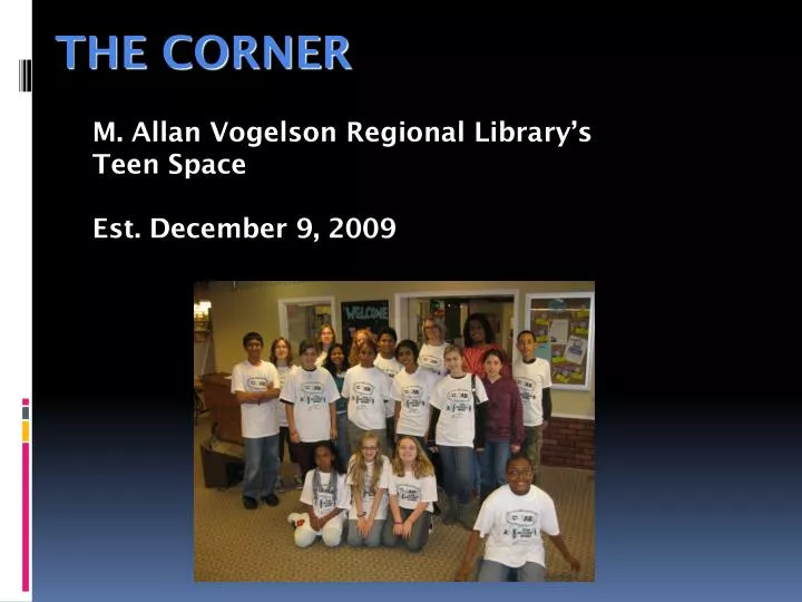 m allan vogelson regional library s teen space est december 9 2009