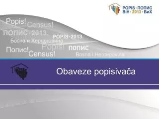 obaveze popisiva a