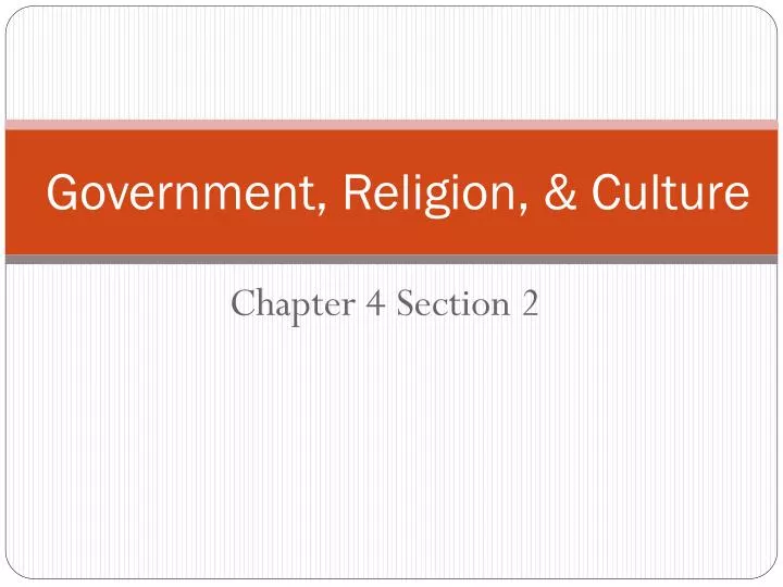 government religion culture