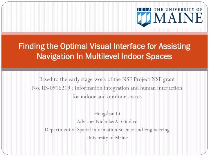 finding the optimal visual interface for assisting navigation in multilevel indoor spaces