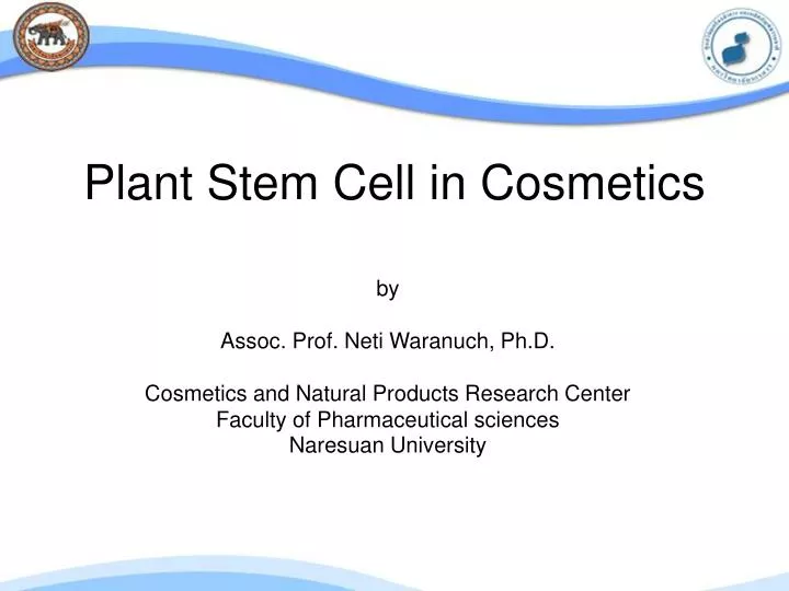 plant stem cell in cosmetics