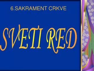 6 sakrament crkve