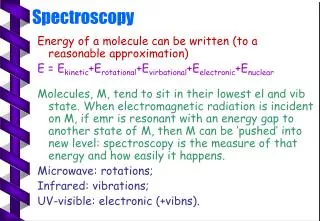 Spectroscopy