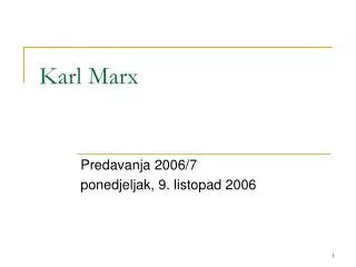 karl marx