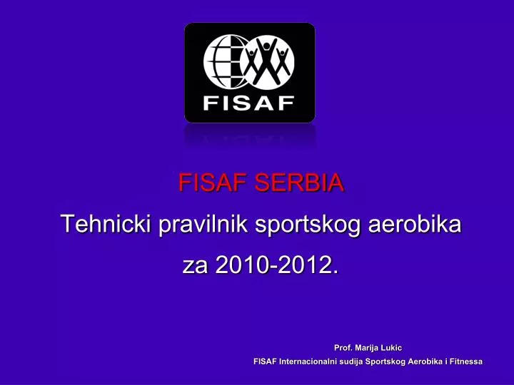 fisaf serbia tehnicki pravilnik sportskog aerobika za 2010 2012