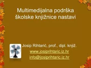 multimedijalna podr ka kolske knji nice nastavi