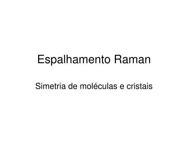 espalhamento raman