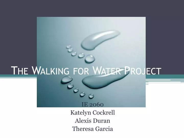the walking for water project