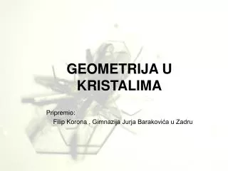 geometrija u kristalima