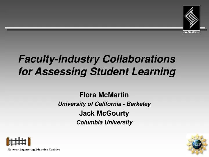 faculty industry collaborations for assessing student learning