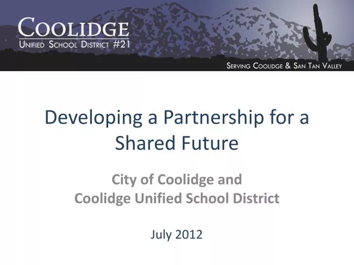 developing a partnership for a shared future