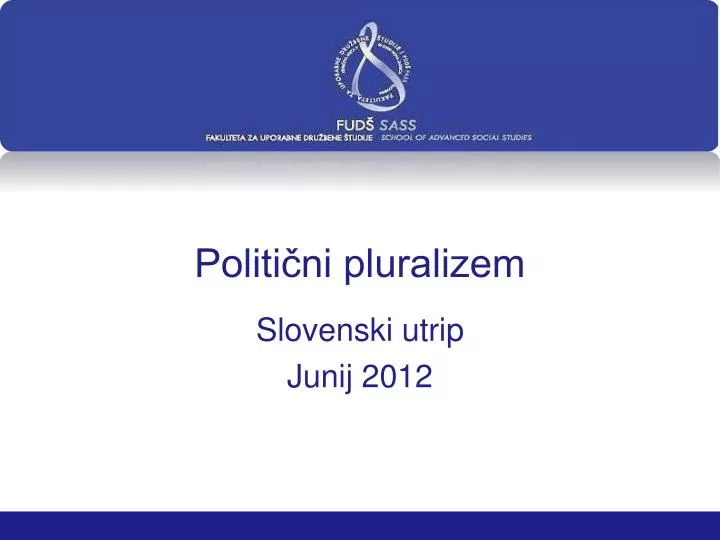 politi ni pluralizem