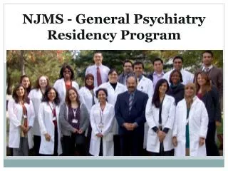 NJMS - General Psychiatry Residency Program