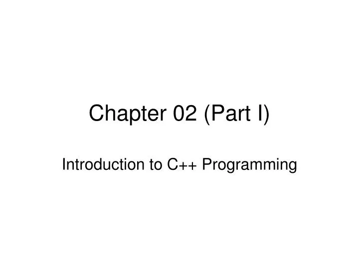 chapter 02 part i