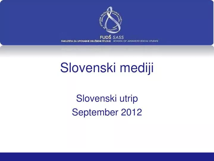 slovenski mediji