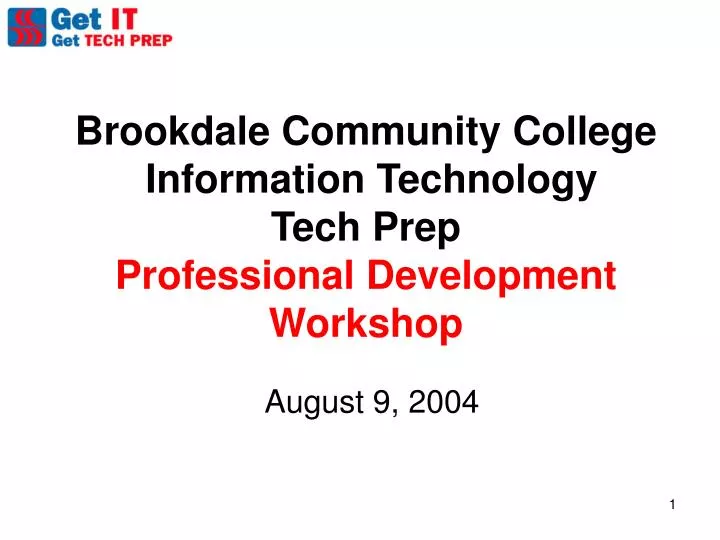 brookdale community college information technology tech prep professional development workshop