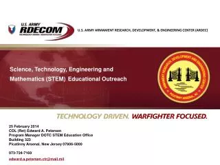Science, Technology, Engineering and Mathematics (STEM) Educational Outreach