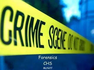 Forensics CHS McNiff