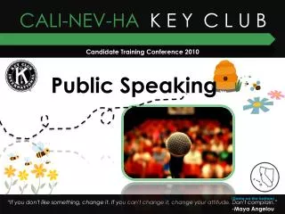 Public Speaking