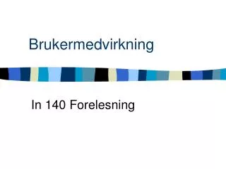brukermedvirkning