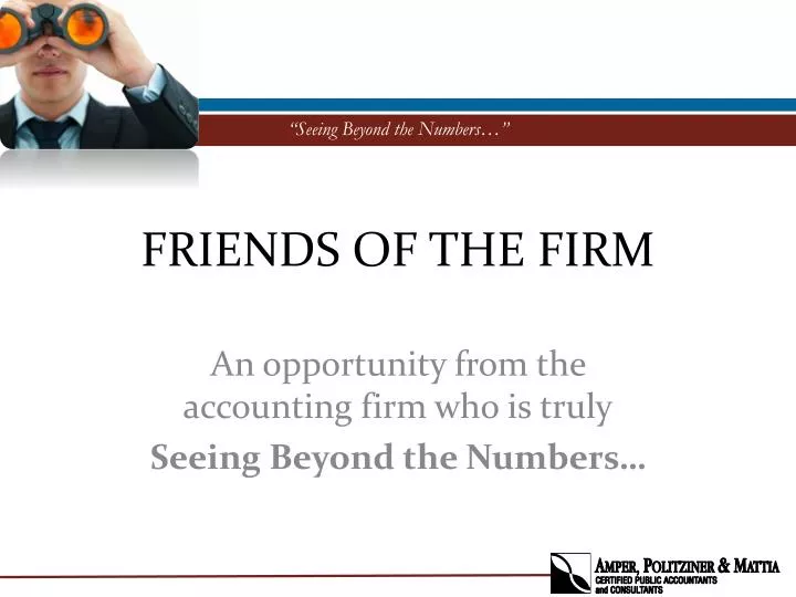 friends of the firm