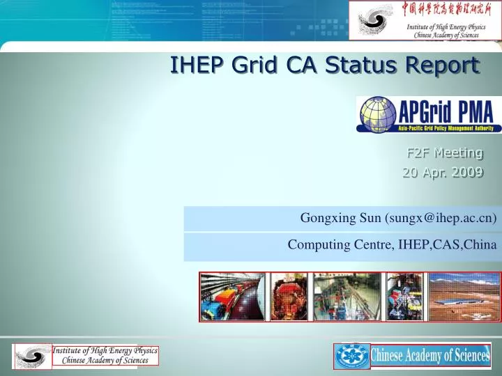 ihep grid ca status report