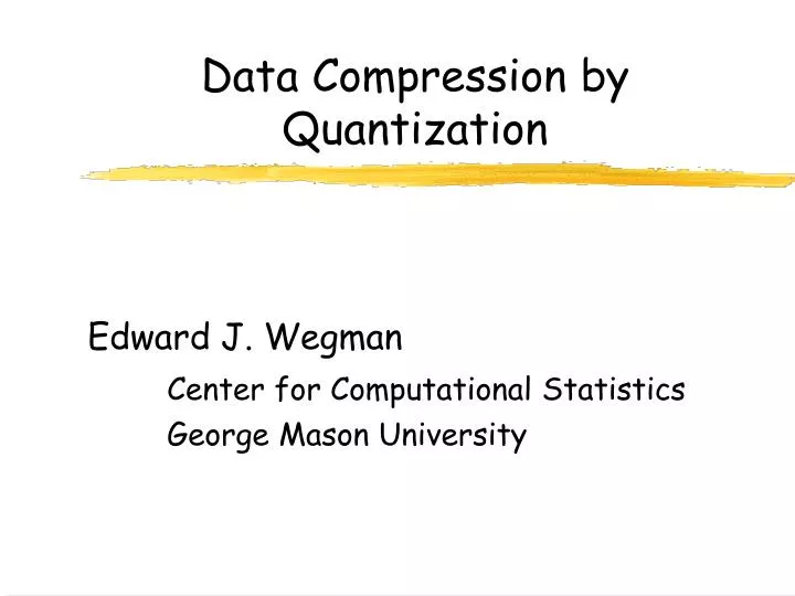 data compression by quantization