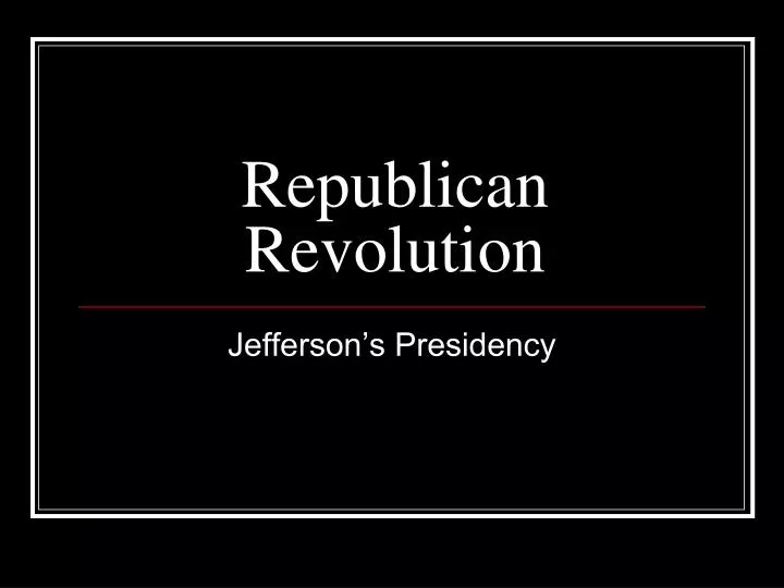 republican revolution